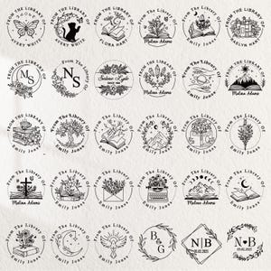 Sello de relieve personalizado para biblioteca, sello de relieve de la biblioteca de..., sello de relieve para libros Ex Libris, regalos para amantes de los libros, graduación, Día del Maestro.
