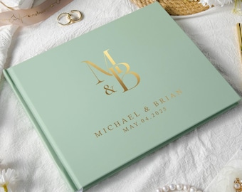 Wedding Photo Guest Book, Personalized Wedding Guestbook, Custom Guest Book for Reception, Photo Album for Wedding, Engagement, Anniversary