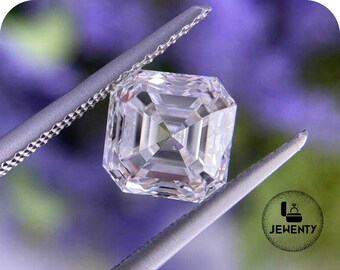 Amazing Colorless Sparky 11x11mm 6.26 Carat D-E-F Asscher Cut Loose Moissanite For Jewelry Making, Ring, Earring, Pendant || Wholesale Price