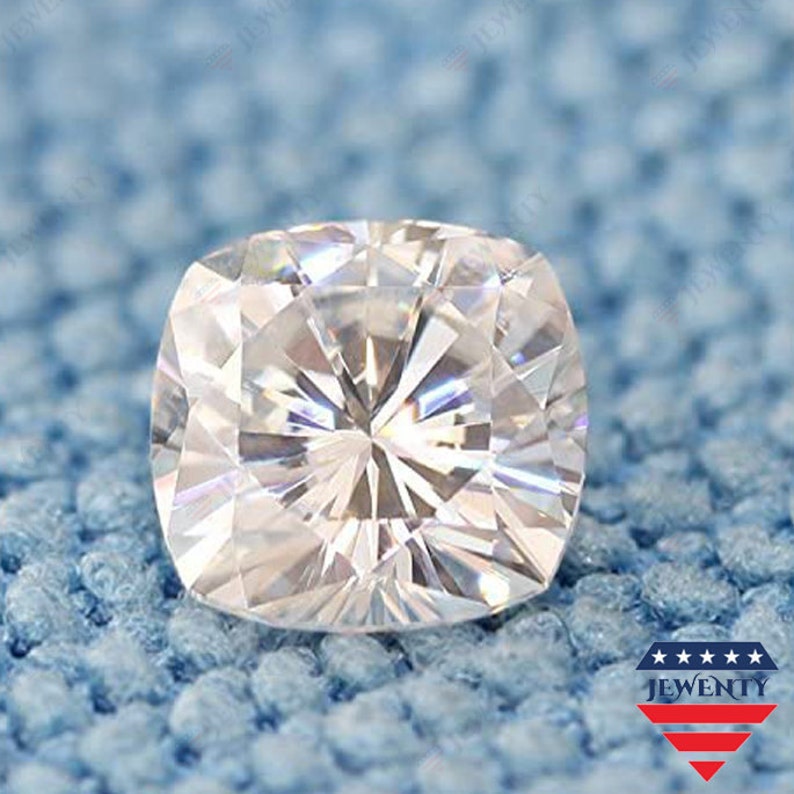 Pendant Earring Wholesale Price Ring Amazing Colorless Sparky 6.5x6.5 mm 1.20 Carat D-E-F Cushion Cut Loose Moissanite 4 Jewelry Making
