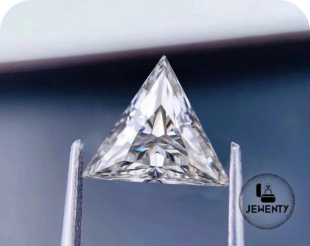 Triangle Colorless Fiery Colorless Sparky 6.5x6.5mm 0.85 Carat D-E-F Triangle Cut Loose ...