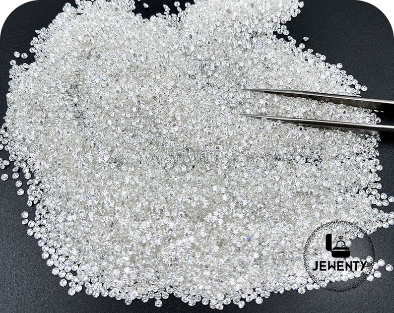 0.80mm to 4.00mm Full White D Color Small Round Brilliant Diamond Cut Loose Moissanite For Ring, Earring, Jewellery Making Wholesale Price image 8