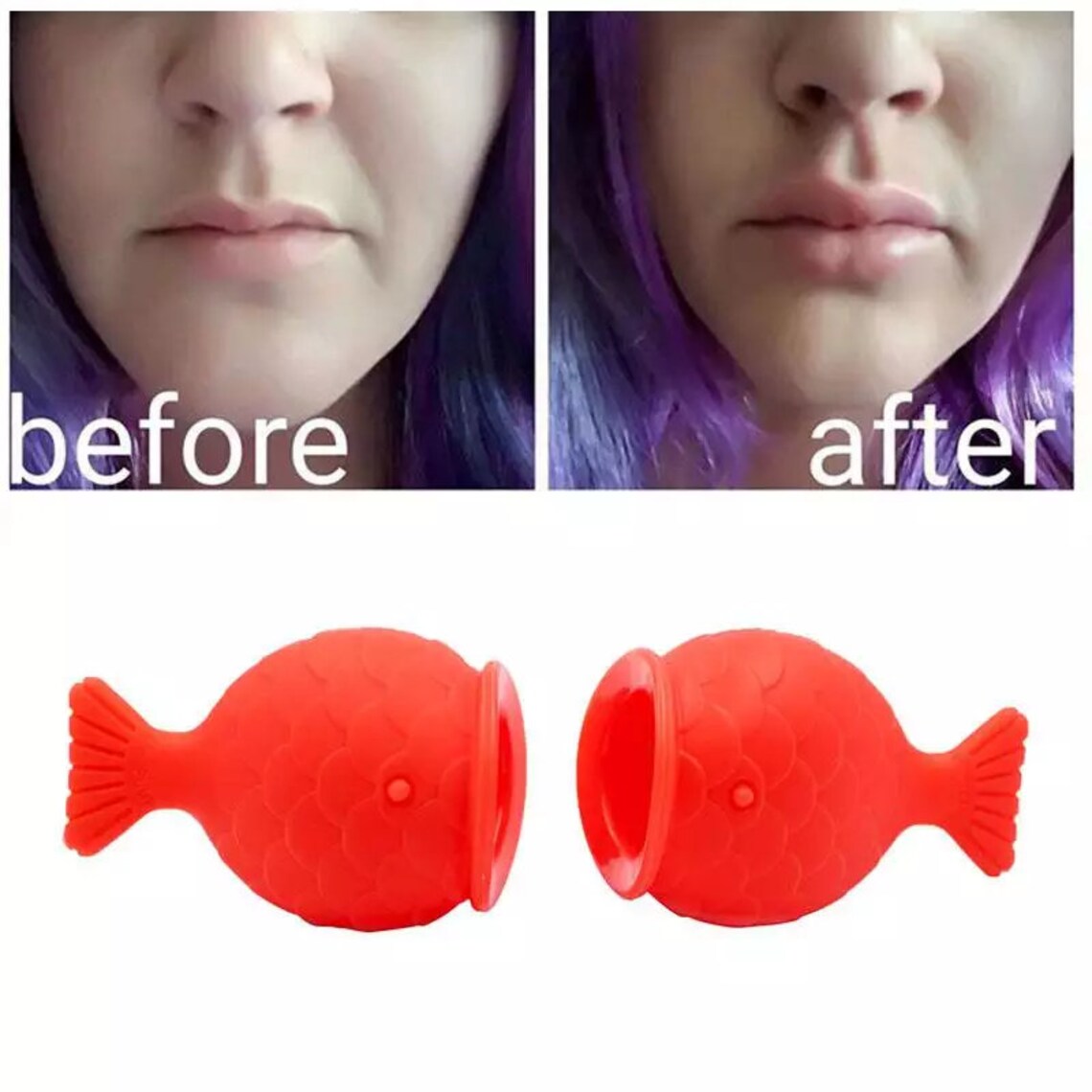 Fish Shaped Lip Plumper Enhancer Full Lip Temporary Plumping Etsy