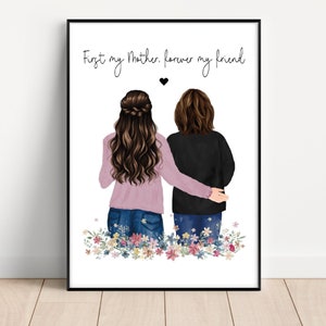 Mum gift, daughter gift, Mum birthday gift, Mothers Day Gift, Gift for Mum, Mum Print, Mother gift, Mother daughter gift, unframed print