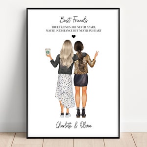 Personalised gift for your best friend - choose your quote, Print for best friends, Xmas Gift for friends, best friend print, Christmas gift