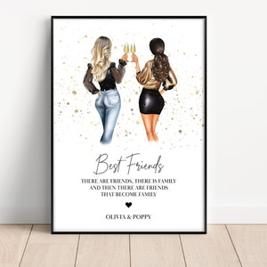 Personalised gift for your best friend - choose your quote, Print for best friends, Xmas Gift for friends, best friend print, Christmas gift