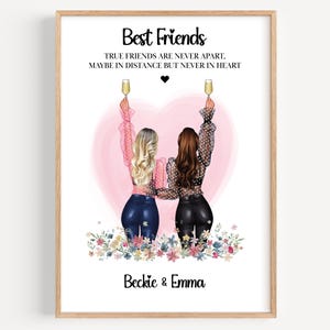 Personalised gift for your best friend - choose your quote, Print for best friends, Xmas Gift for friends, best friend print, Christmas gift