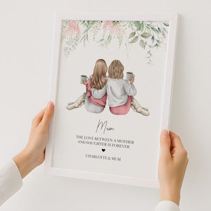 Mum gift, daughter gift, Mum birthday gift, Mothers Day Gift, Gift for Mum, Mum Print, Mother gift, Mother daughter gift, unframed print,Mom