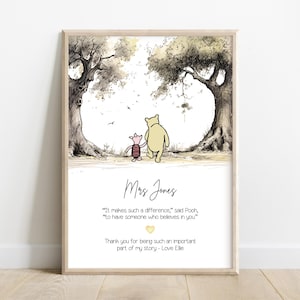 Personalised teacher print, teacher appreciation gift, teacher gift, thank you teacher, class of 2025, End of school year gift, class gift