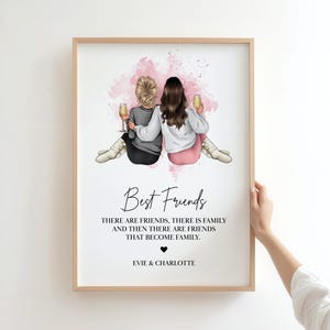 Personalised gift for your best friend - choose your quote, Print for best friends, Xmas Gift for friends, best friend print, Christmas gift