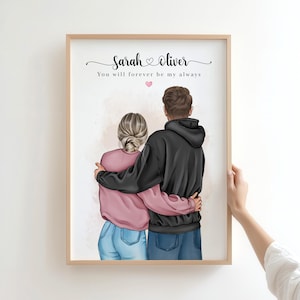 Personalised Couple Print, Valentine’s Day gift, Boyfriend & Girlfriend Print, Anniversary Gift, Husband print, Wife gift, Couple gift