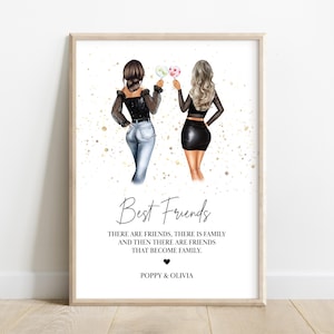 Personalised gift for your best friend - choose your quote, Print for best friends, Xmas Gift for friends, best friend print, Christmas gift