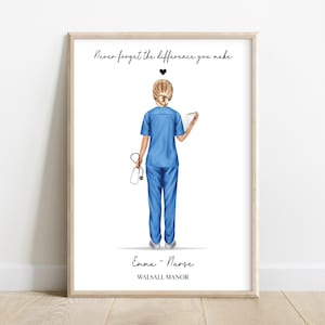 Nurse Print, Nurse Gift, Thank you gift, Best Friend, Vet nurse, Doctor gift, Scrub Life, Thank you nurse, NHS, Work gift, Student nurse