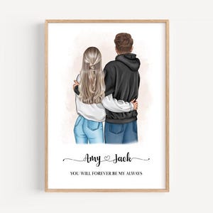 Personalised Couple Print, Valentine’s Day gift, Boyfriend & Girlfriend Print, Anniversary Gift, Husband print, Wife gift, Couple gift