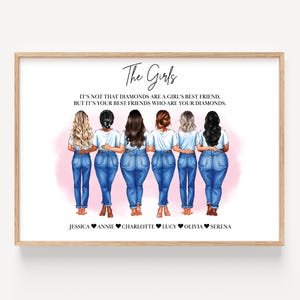 Personalised gift for your best friend - choose your quote, Print for best friends, Xmas Gift for friends, best friend print, Christmas gift
