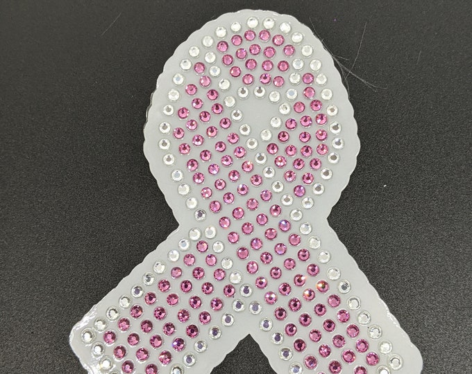 Cancer Ribbon Rhinestone Rhinestone Breast Cancer Decal | Breast Cancer Pink Ribbon | Cancer ...