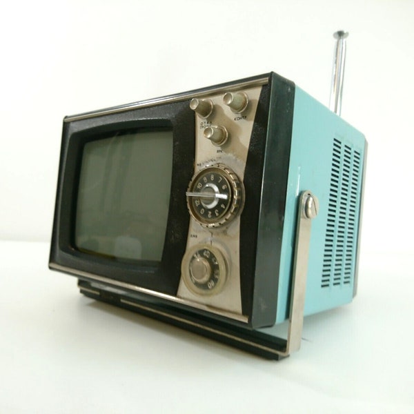 SILELIS 401 Vintage Mini Television Space Age Design TV Lithuania 1970s