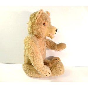 1930s Antique German HERMANN Teddy Bear, Mohair, Jointed, Open Mouth - RARE!