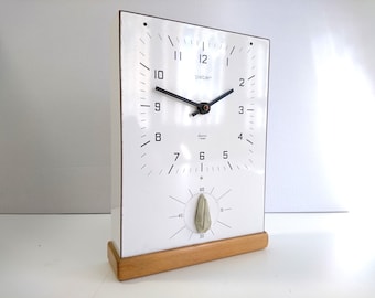 Vintage PETER Wall Clock With Kitchen Timer, JUNGHANS Quartz W738, Germany 1970s - NON Working