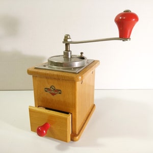 Vintage Wooden KYM KYM Coffee Grinder - 1970s Germany