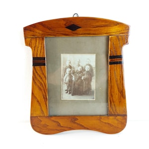 Antique Wooden Photo Picture Frame Art Deco 1920s