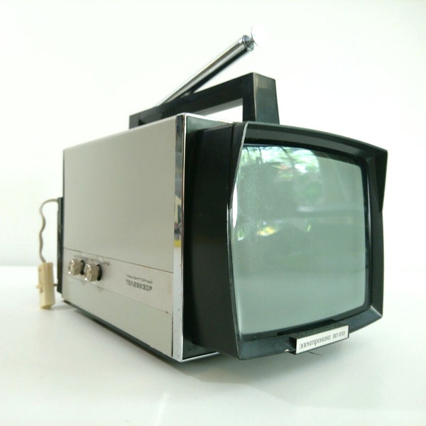 Elektronika VL-100 Space Age Mini Tv Vintage Retro CRT Television CCCP 1970s