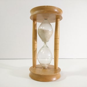 Reloj de arena Vintage Temporizador 30 Minutos Marrón Rojo