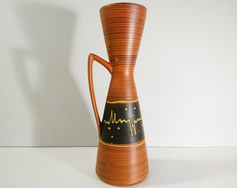 Vintage keramische vaas Mid Century Modern jaren 1960 Oostenrijk, Europa