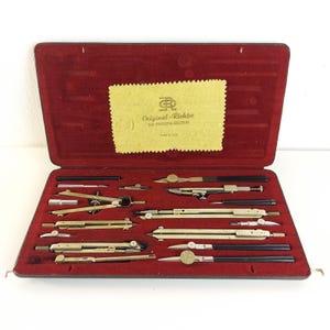Vintage technische tekenset origineel Richter Kopernikus XI Duitsland jaren 70