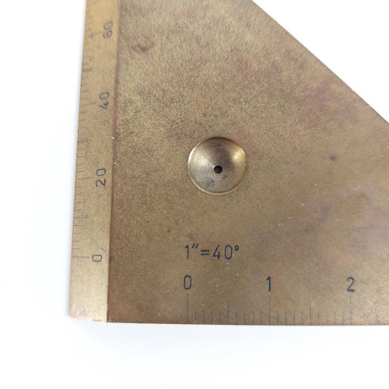 Vintage Cartography Tool Map Maker Ruler Corner Rulers 1950s MOM ...
