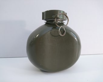 Vintage Hungarian Military Water Bottle cca 1970s