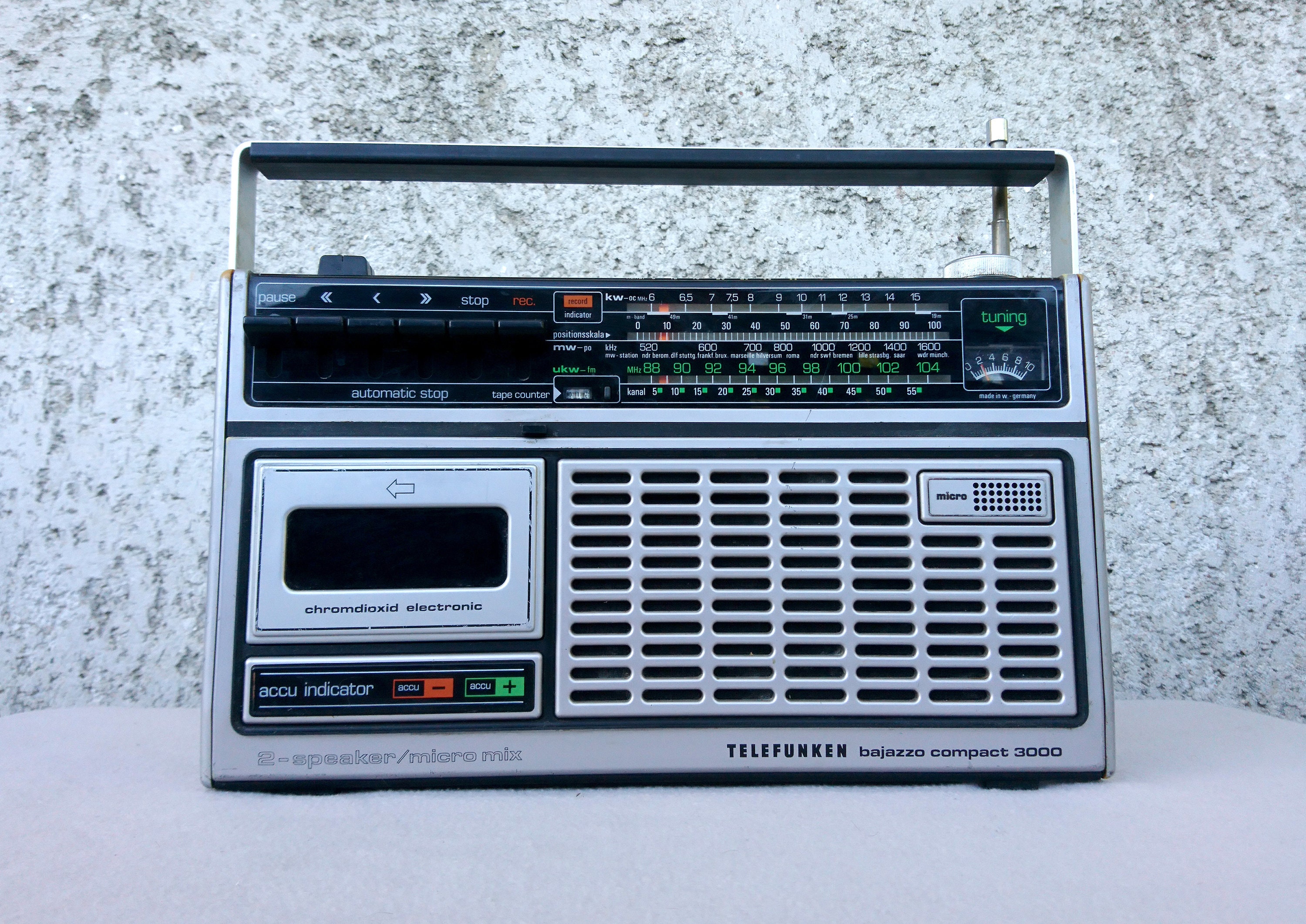 telefunken radio cassette player