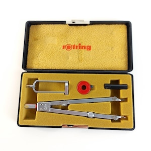 Bússola Rotring Vintage para Desenho Técnico - Fabricada na Alemanha