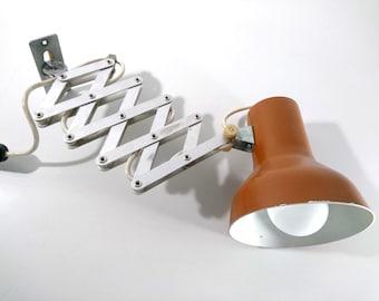 Lampe à accoudoirs vintage, lampe à fixer au mur, ciseaux, rétro des années 1970