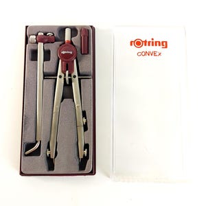 ROtring Convex Master Bow Compass w Rapid Adjustment Technical Drafting Germany