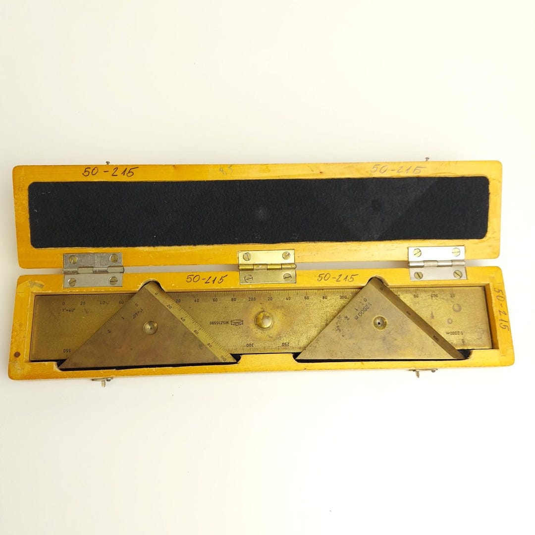 Vintage Cartography Tool Map Maker Ruler Corner Rulers 1950s MOM ...
