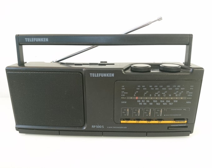 TELEFUNKEN RP 500s Vintage Am Fm Sw Lw Radio Made in Germany 1980s Etsy