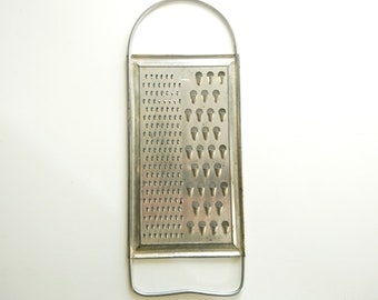 Vintage Metal Cheese Grater - Poland 1970s - Marked: Krakow