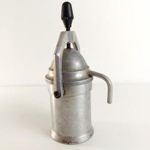 Vintage espresso coffee maker manual stovetop, 4 cups, Camping, 1970s Hungary