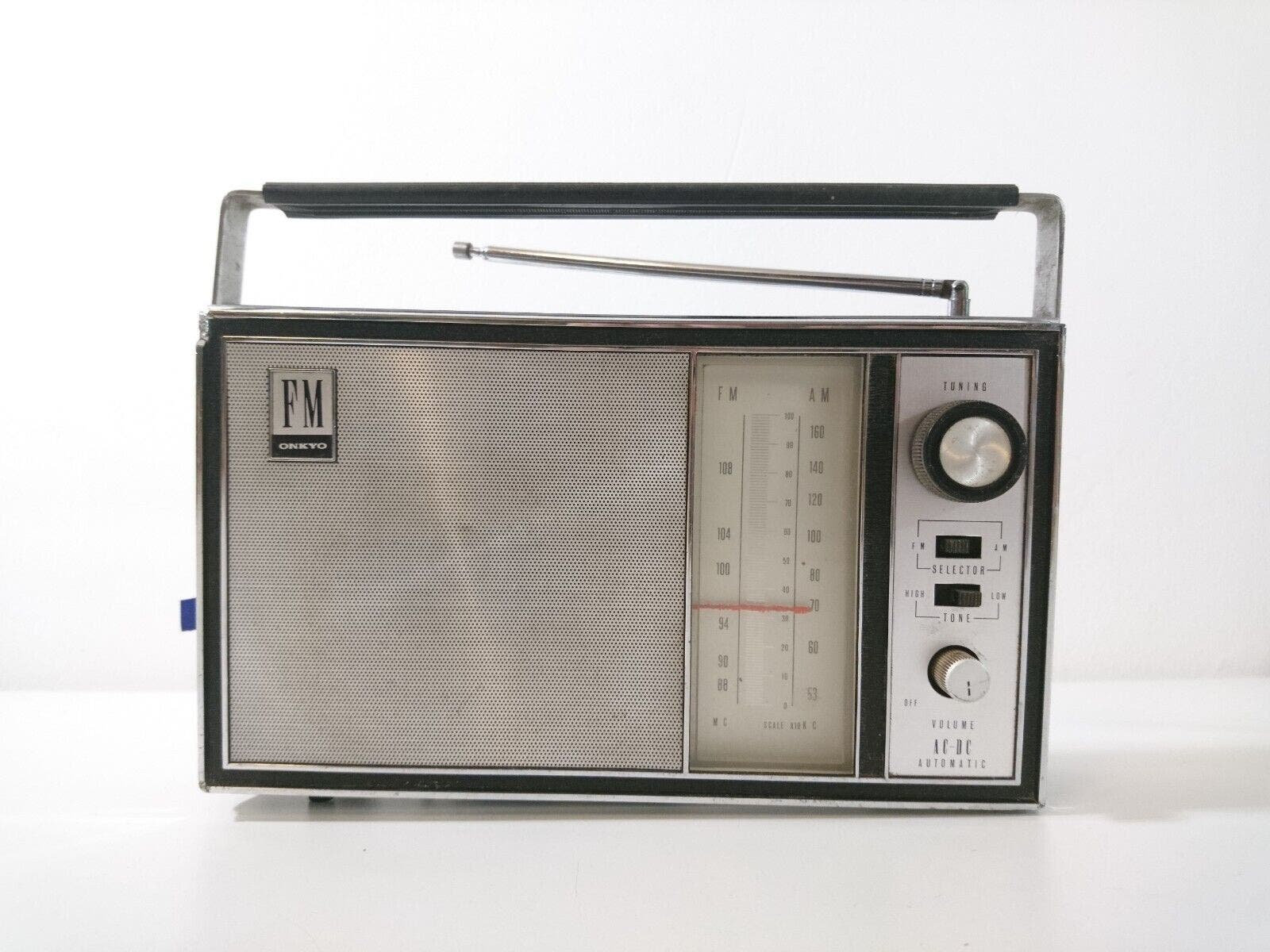 ONKYO 11PF-201 Vintage Radio Portable Am Fm Made in Japan ONKYO 11PF-201 Vintage Radio Portable Am Fm Made in Japan