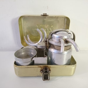Vintage Sport Presso Mini Coffee Maker Set for Camping, 2 Persons