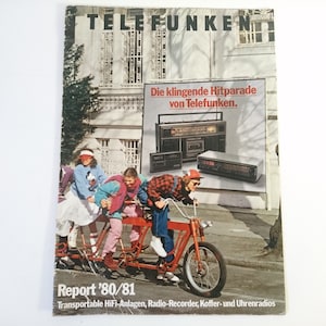 Telefunken Brochure of Radios, Stereos, Bajazzo, Gavotte Etc. 1980s Germany