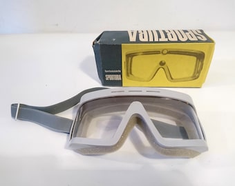 Vintage Sport Goggles for Scooter, Motor, Ski-  Row Rathenow Sportura - East Germany GDR 70s