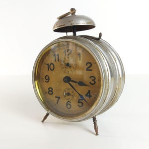 Antique Alarm Clock Made in Italy 1900s - Not Working