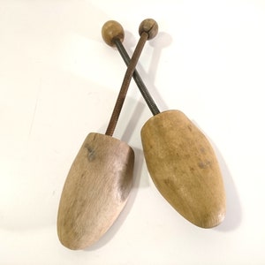 Vintage wooden Shoe Trees, Shoe Stretcher, Shaper, 1960s Hungary