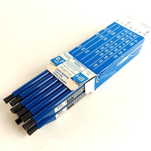 Minas Staedtler Mars Micrograph HB de 0,7 mm para portaminas – 10 tubos - Caja completa (nuevos)