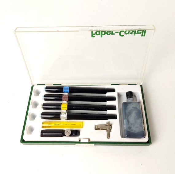Vintage Technical Drawing Pen Set Faber Castell TG M Germany 1990s