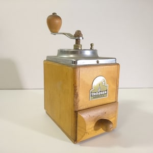 ARMIN Trösser Mokka Vintage Wooden Coffee Grinder Germany 1950s