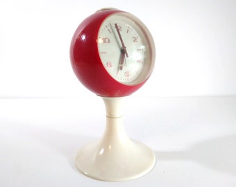 Vintage Space Age Design Alarm Clock 1970s - Please Read