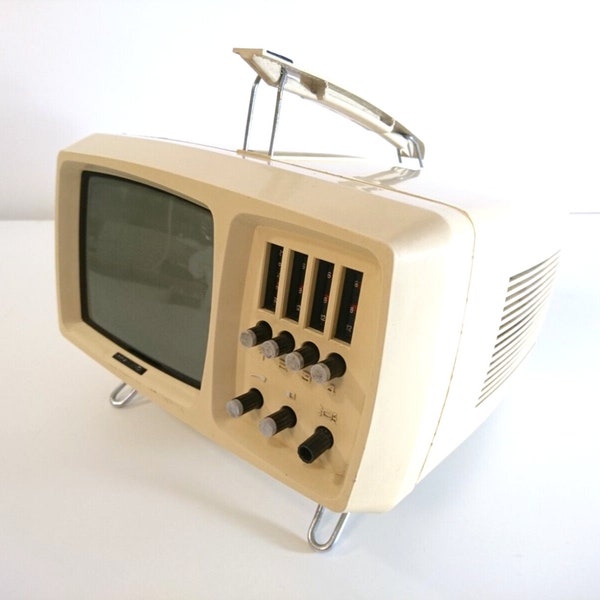 Videoton Mini-Vidi Space Age Design Vintage Television CRT Tv 1970s